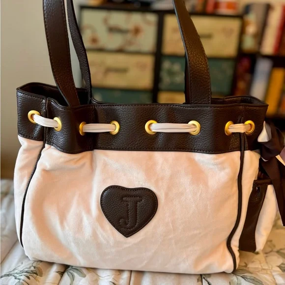 Juicy Couture Brown and Pink Daydreamer Tote Shoulder Bag - Picture 2 of 16